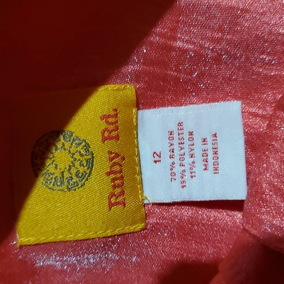 Ruby Rd. Button-Down Women's Coral Long Sleeve - Size 12 - Picture 7 of 8